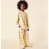 Cotton Sweatshirt, Picnic in Yellow and Cream Squares - Sweatshirts - 5 - thumbnail