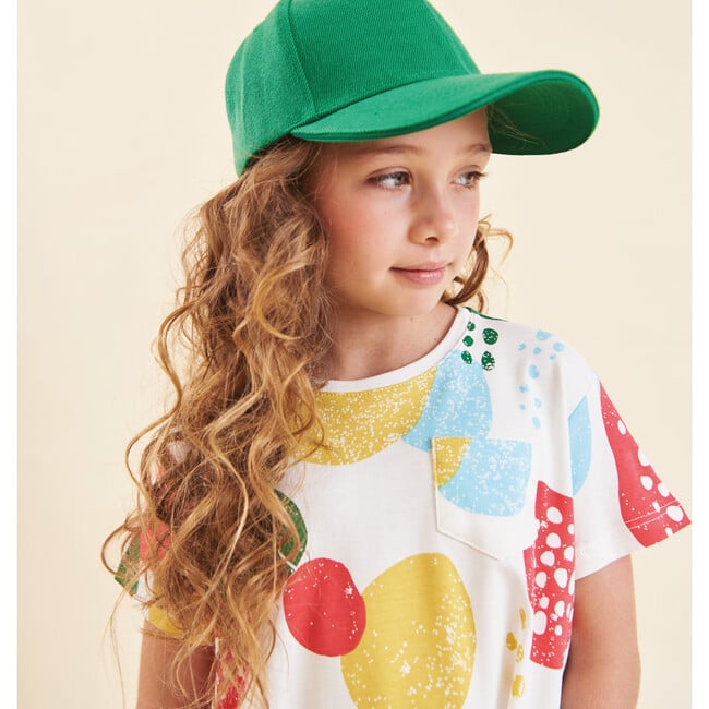 Girls' Cotton Dress, Spores of Fortune in Multi Color - Dresses - 3