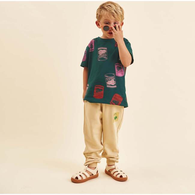 Cotton T-Shirt, Don Pomodoro in Dark Green - T-Shirts - 3