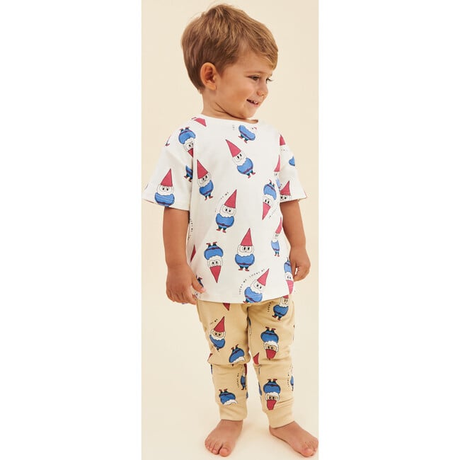 Cotton T-Shirt, Lucky Gnome in Multi Color - T-Shirts - 2