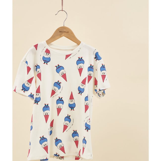 Cotton T-Shirt, Lucky Gnome in Multi Color - T-Shirts - 3