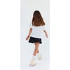 Girls' Boxy Tee, The Daisy Blue Stripes - T-Shirts - 4 - thumbnail