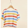 Girls' Crop Top, Stripes in Cotton - T-Shirts - 3 - thumbnail