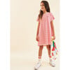 Girls' Cotton Dress, The Gnome in Red Stripes - Dresses - 1 - thumbnail