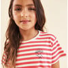 Girls' Cotton Dress, The Gnome in Red Stripes - Dresses - 2 - thumbnail