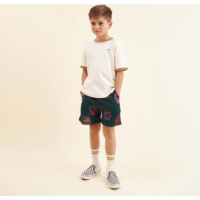 Cotton Shorts, Don Pomodoro in Dark Green - Shorts - 5