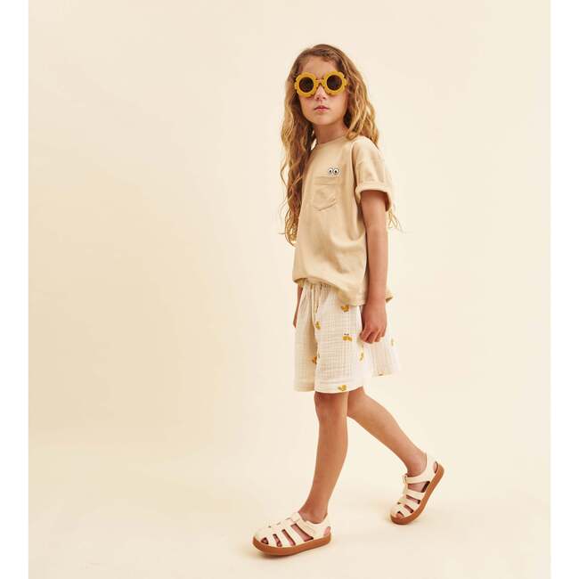 Cotton T-Shirt, Basicool Baby Sand in Beige - T-Shirts - 2