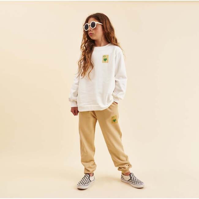 Cotton Sweatshirt, Dolce Far Niente in Cream - Sweatshirts - 4