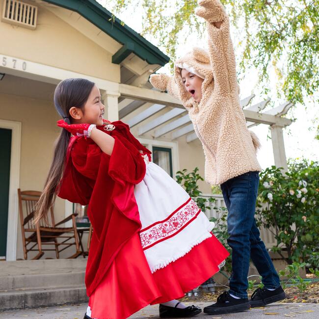 A Leading Role Premium Child Fuzzy Bear Zip-Up Jacket - Costumes - 3