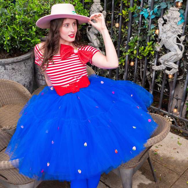 A Leading Role x Strawberry Shortcake Premium Adult Berry Blue Tulle Skirt