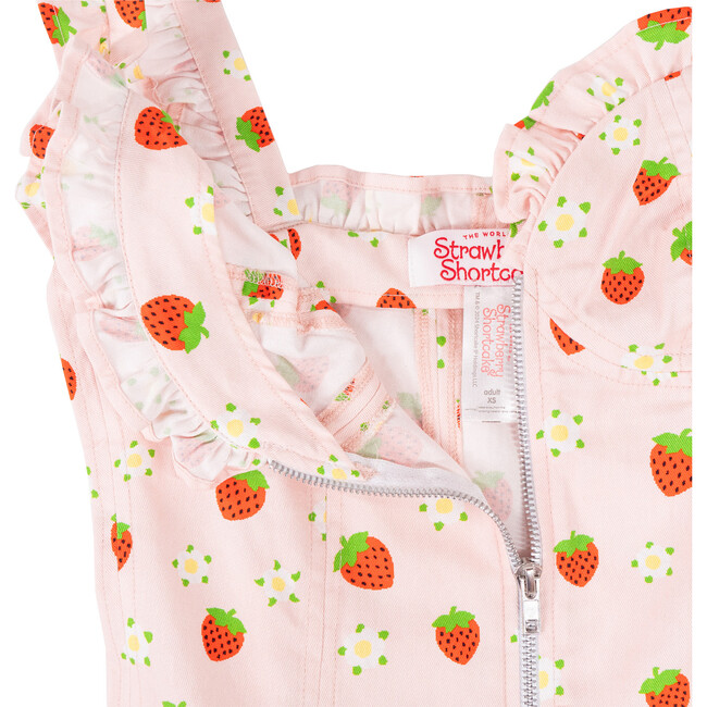 A Leading Role x Strawberry Shortcake Premium Adult Berry Ruffle Zip-Up Dress