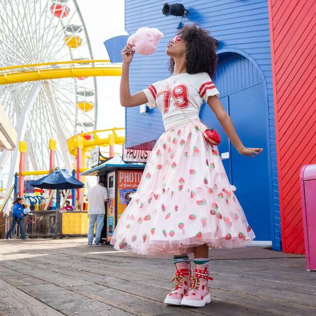 A Leading Role x Strawberry Shortcake Premium Adult Strawberry Sequin Skirt - Costumes - 3