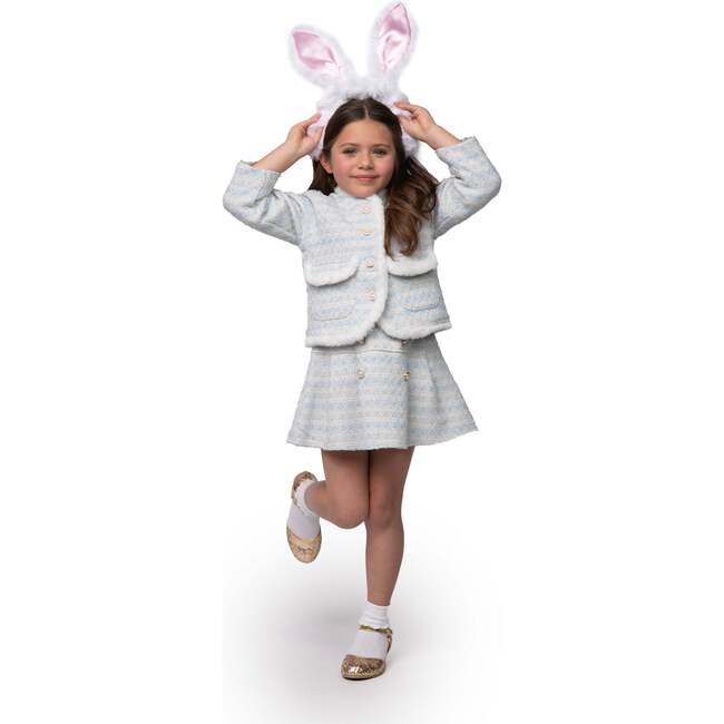 A Leading Role Child White Bunny Headband - Headbands - 3