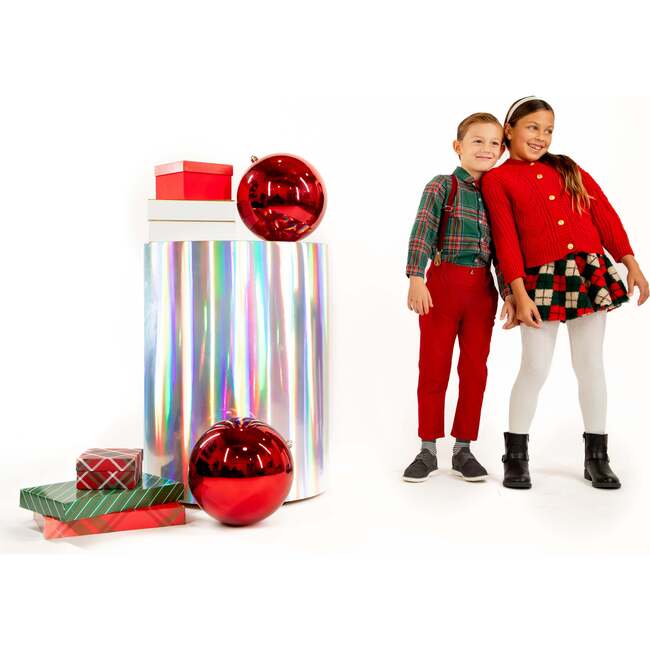 A Leading Role Premium Child Cranberry Red Cardigan - Coats - 3