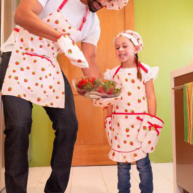 A Leading Role x Strawberry Shortcake Premium Adult Classic Cooking Apron - Costumes - 3