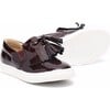 Patent Leather Mocassins, Burgundy - Slip Ons - 2 - thumbnail