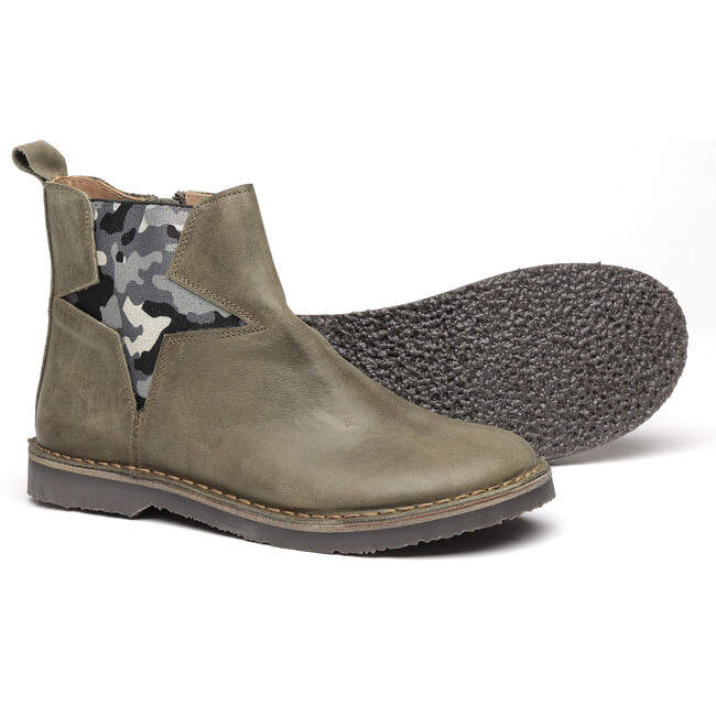 Leather Boots, Green