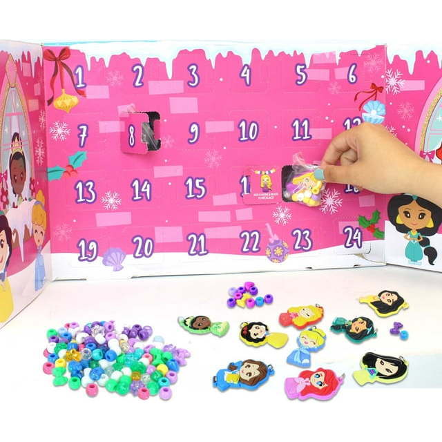 Disney Princess Jewelry Activity Advent Calendar - 24 Gifts Inside & Over 300 Pieces!