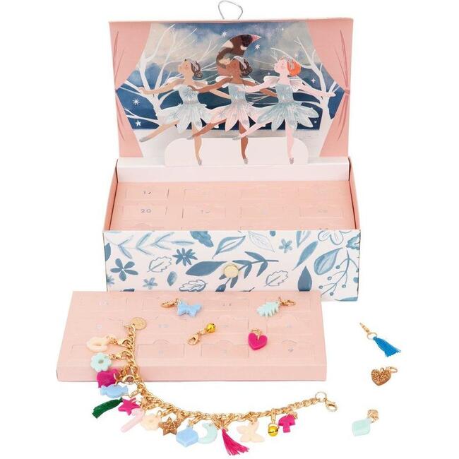 Winter Ballerina Charm Bracelet Advent Calendar Suitcase