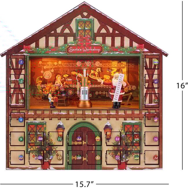 Animated & Musical Santa's Workshop Advent Calendar - Advent Calendars - 3