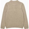 Sebastian Car Half Zip, Oatmeal - Sweaters - 1 - thumbnail