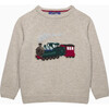 Steam Train Jumper, Oatmeal - Sweaters - 1 - thumbnail