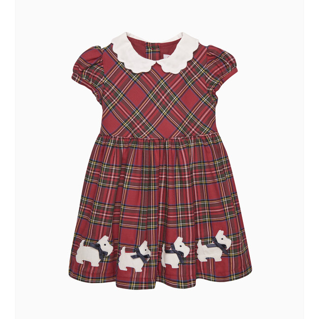 Scottie Tartan Dress, Red Tartan