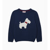 Scottie Boucle Jumper, Navy - Sweaters - 1 - thumbnail