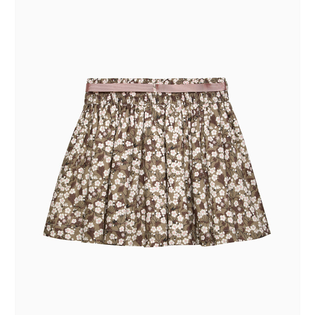 Mitsi  Floral Skirt, Mocha Mitsi
