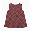 Georgina Bow Dress, Red Tartan - Dresses - 2 - thumbnail