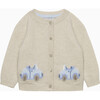 Benji Car Cardigan, Oatmeal - Cardigans - 1 - thumbnail