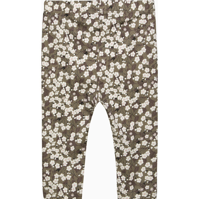 Baby Mitsi Floral Leggings, Mocha Mitsi