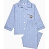 Augustus Lion Pajamas, Denim Check - Pajamas - 1 - thumbnail