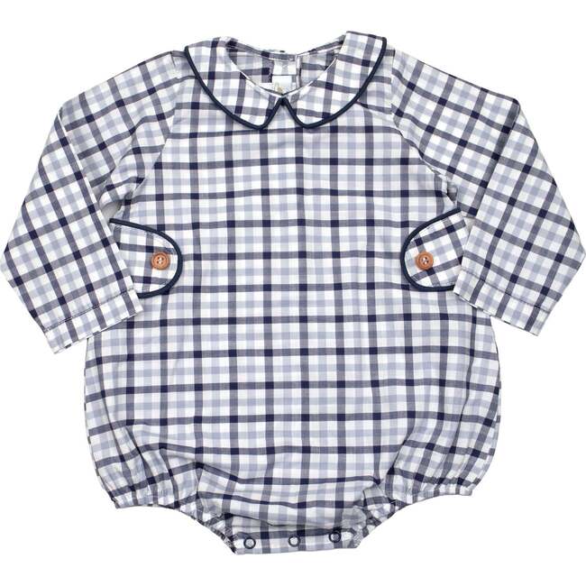 Oliver Bubble Romper, Plaid