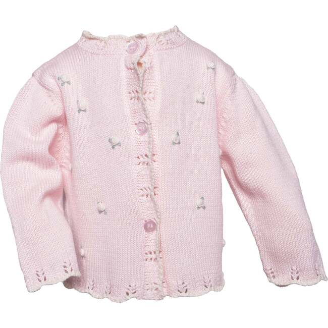 Rosette Knit Cardigan