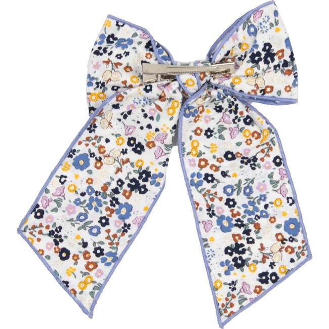 Large Hair Bow Set, Blue - Hair Accessories - 2