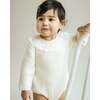 Lace Collar Knit Bubble Romper - Rompers - 2 - thumbnail