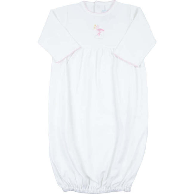 Just Delivered Gown, Pink Trim