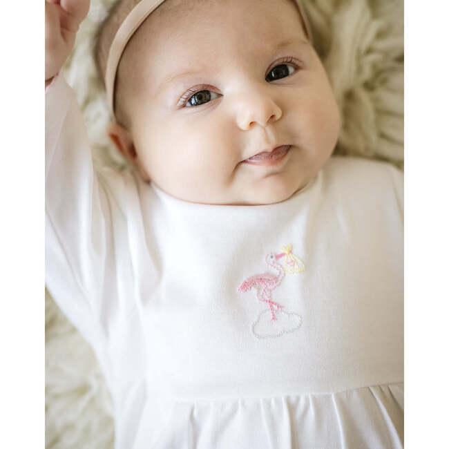 Just Delivered Gown, Pink Trim - Nightgowns - 3