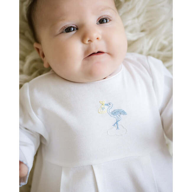 Just Delivered Gown, Blue Trim - Nightgowns - 3