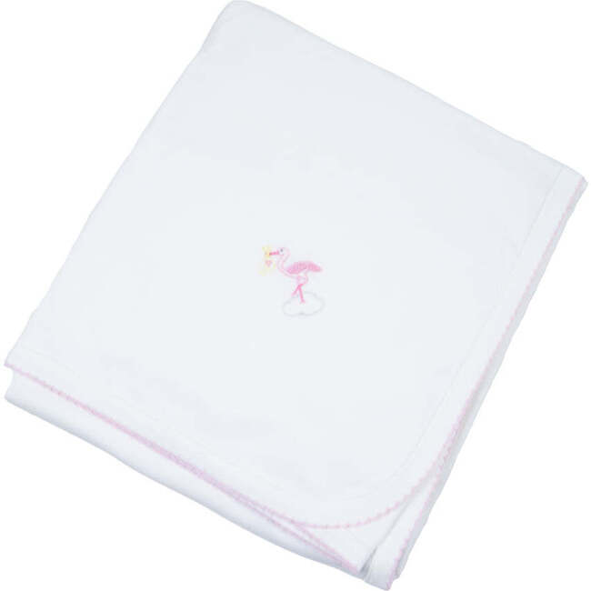 Just Delivered Blanket, Pink Trim