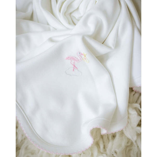 Just Delivered Blanket, Pink Trim - Blankets - 3
