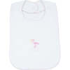 Just Delivered Bib, Pink Trim - Bibs - 1 - thumbnail