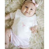 Just Delivered Bib, Pink Trim - Bibs - 2 - thumbnail