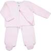 Hand Smocked Layette Set, Pink - Mixed Apparel Set - 1 - thumbnail