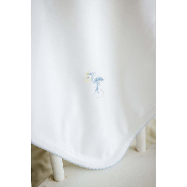 Just Delivered Blanket, Blue Trim - Blankets - 3