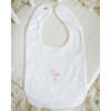Just Delivered Bib, Pink Trim - Bibs - 3 - thumbnail