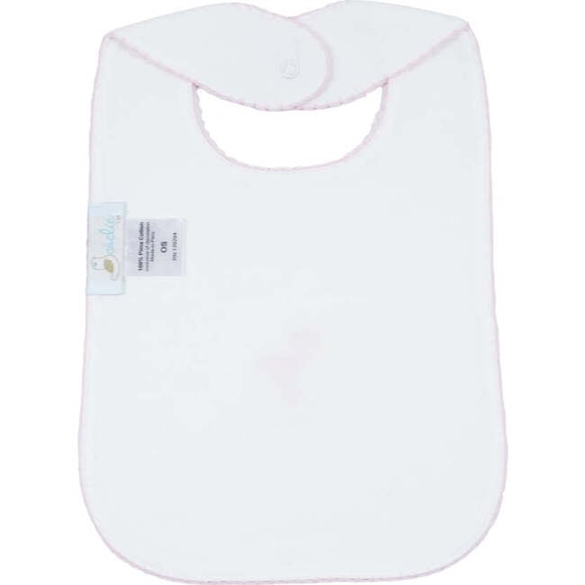 Just Delivered Bib, Pink Trim - Bibs - 4
