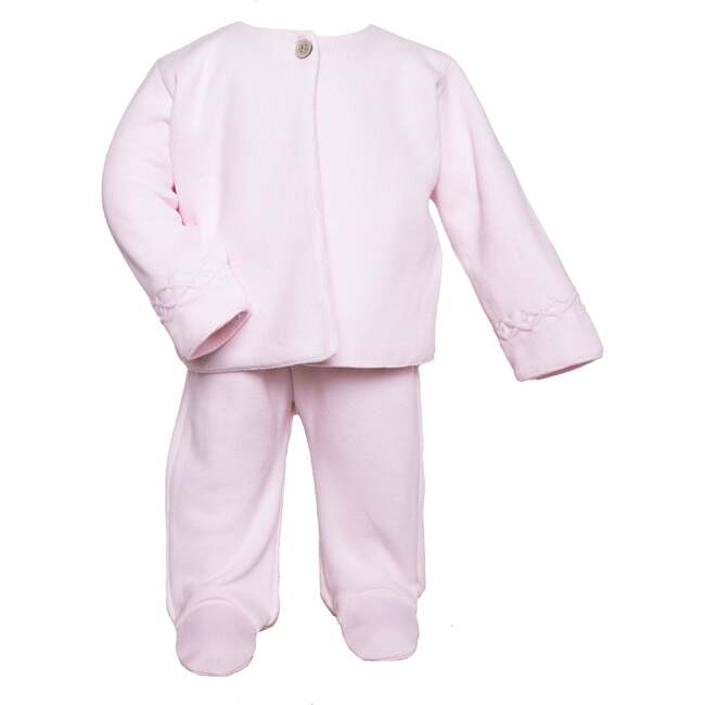Hand Smocked Layette Set, Pink - Mixed Apparel Set - 3