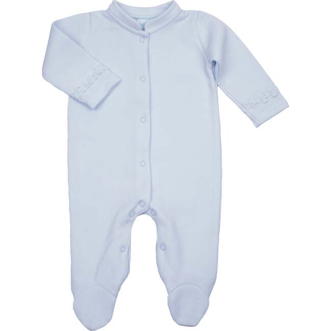 Hand Smocked Footie, Lt.Blue